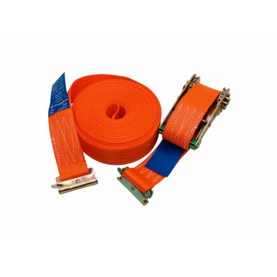 Båndstrammer m fj.beslag 10 m - 70303 (0,5+9,5 m orange)