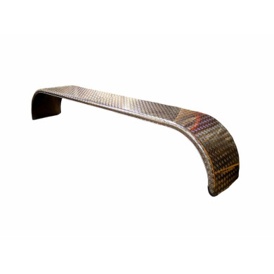 Aluminiumsskærm buet, tripple, 650x4000