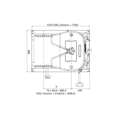 Skammel 2" luft stel DAF 203mm  - JOST JSK SL E0 45 20 DR