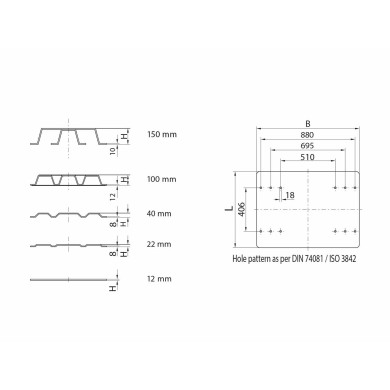 Monteringsplade for 2" skammel