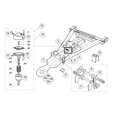 VBG Foring Framdel Luftstyrt A-drag - 18-083000