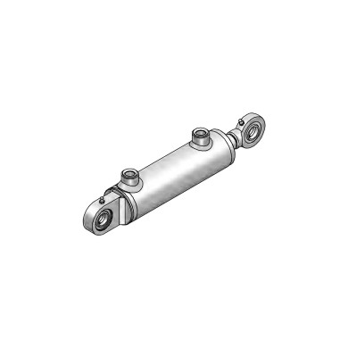 Dobbeltvirkende sylinder 50/40x25x400mm 16x16mm 1/4   HMB1250400