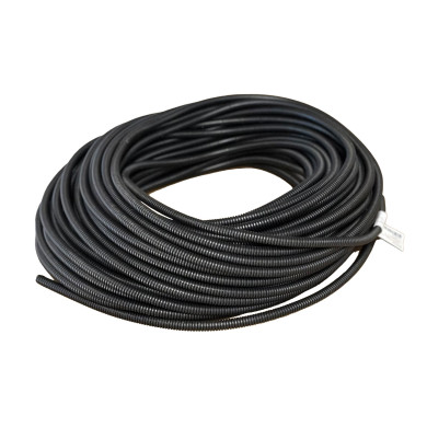 Polyflex Rillerør PVC NW 7,5 sort, uten splitt